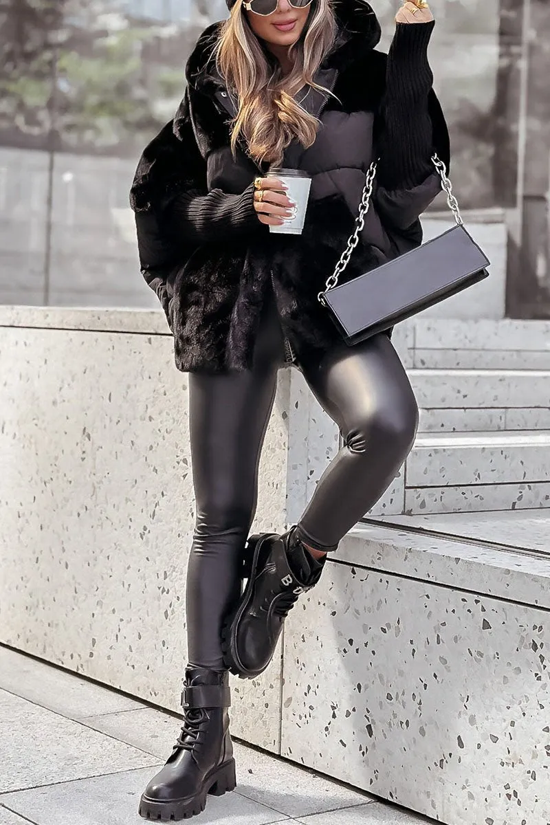 Riley – Zimní bunda s barevnou kapucí