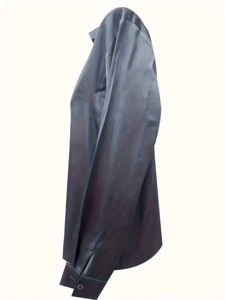 Denisa – saténová halenka s elegantním šarmem