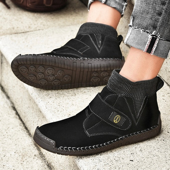 Patrick – Pánské zimní semišové kotníkové boty