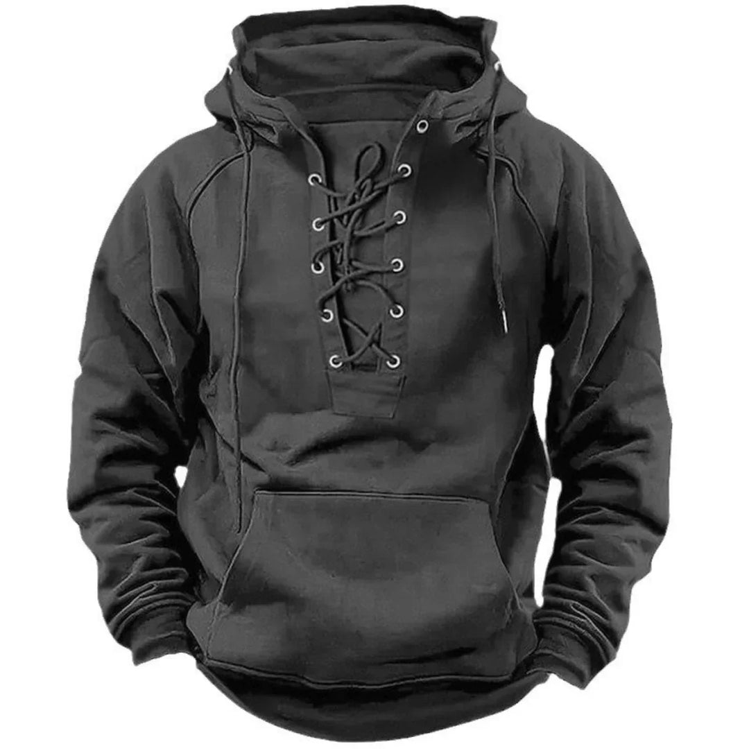 Carlos – Retro hoodie se šňůrkami