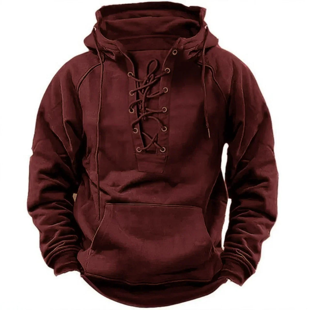 Carlos – Retro hoodie se šňůrkami