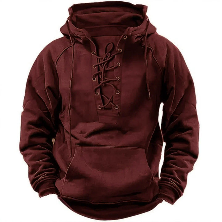 Carlos – Retro hoodie se šňůrkami