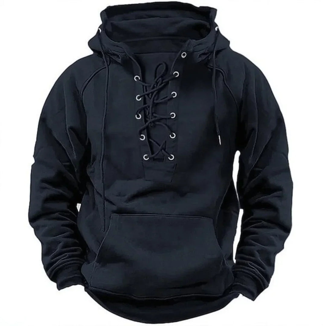 Carlos – Retro hoodie se šňůrkami