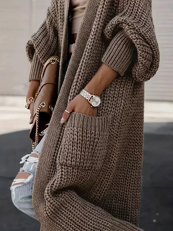 Tora – dlouhý pletený kardigan