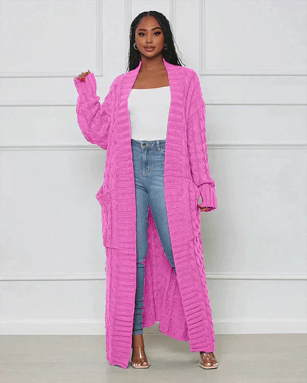 Zdislava – dlouhý kardigan s výstřihem do V