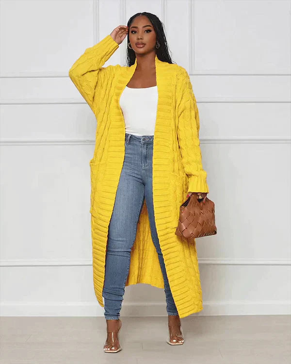 Zdislava – dlouhý kardigan s výstřihem do V